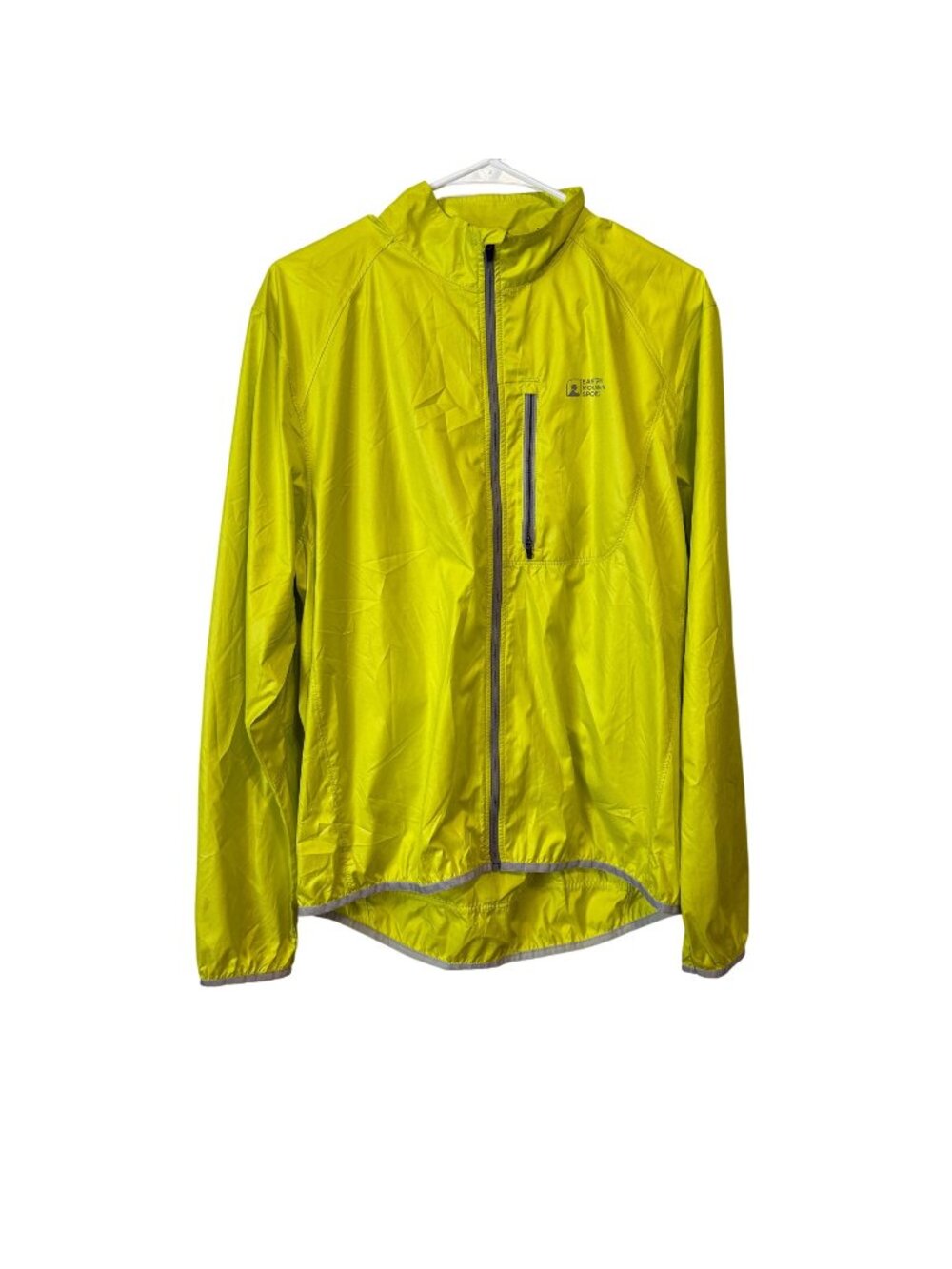 Eastern Mountain Sports Unisex M Yellow Lightweight Windbreaker Jacket Reflectiv